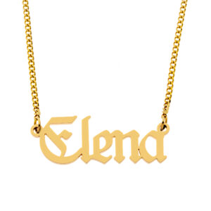 Name Necklace • 18K Gold Plated • Style No.10