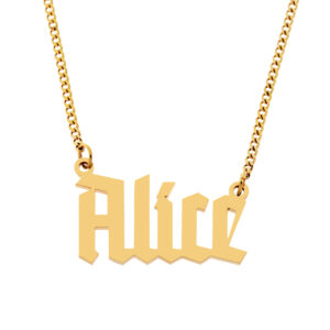 Name Necklace • 18K Gold Plated • Style No.11