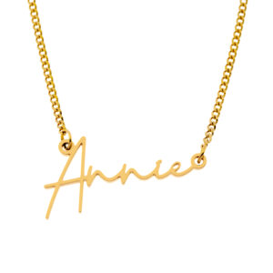 Name Necklace • 18K Gold Plated • Style No.2