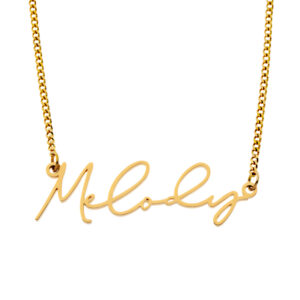 Name Necklace • 18K Gold Plated • Style No.5
