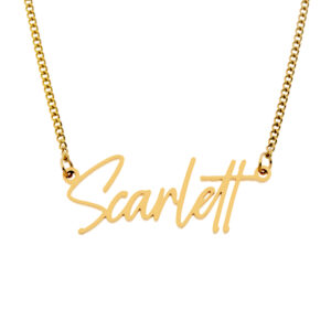 Name Necklace • 18K Gold Plated • Style No.8
