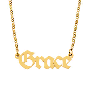 Name Necklace • 18K Gold Plated • Style No.9