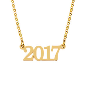 Date Necklace • 18K Gold Plated • Style No.1