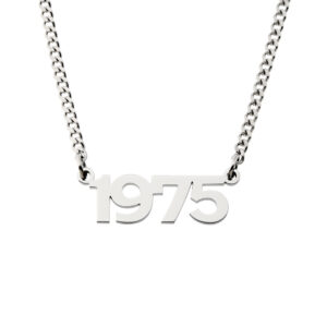 Date Necklace • 316L Stainless Steel • Style No.4