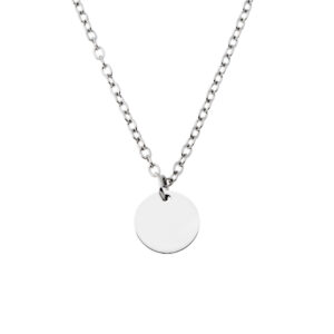 Artwork Pendant • Round Engraved • 316L Stainless Steel